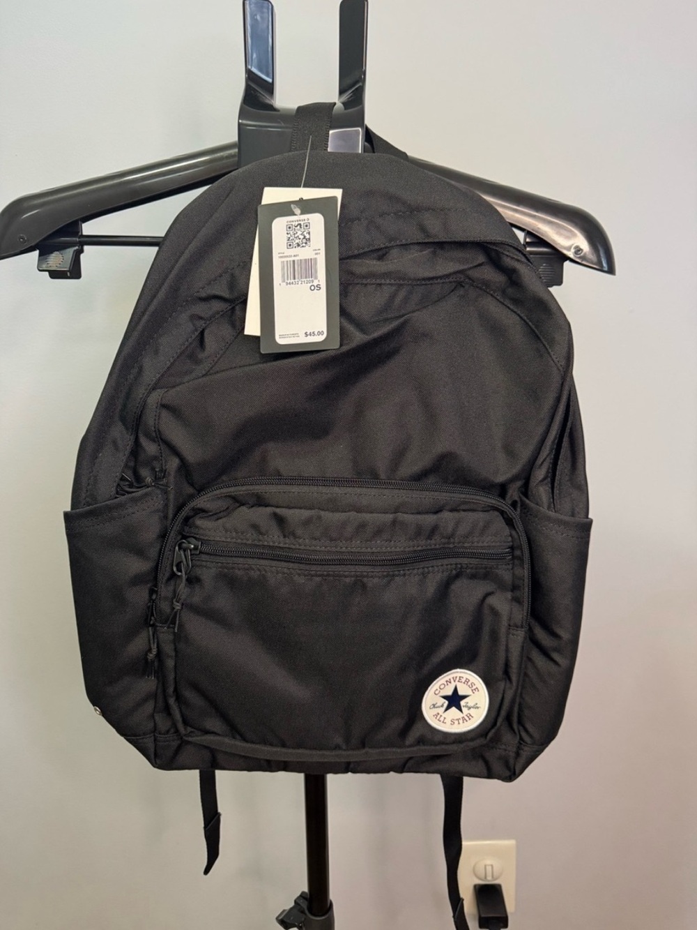Converse Black Everyday Backpack with Front Zip